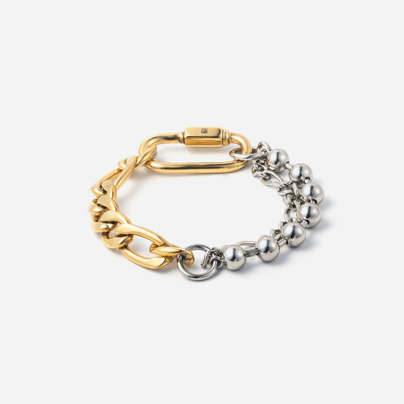B83 stainless - O-carabiner chain bracelet - gold – VAYA CON DIOS