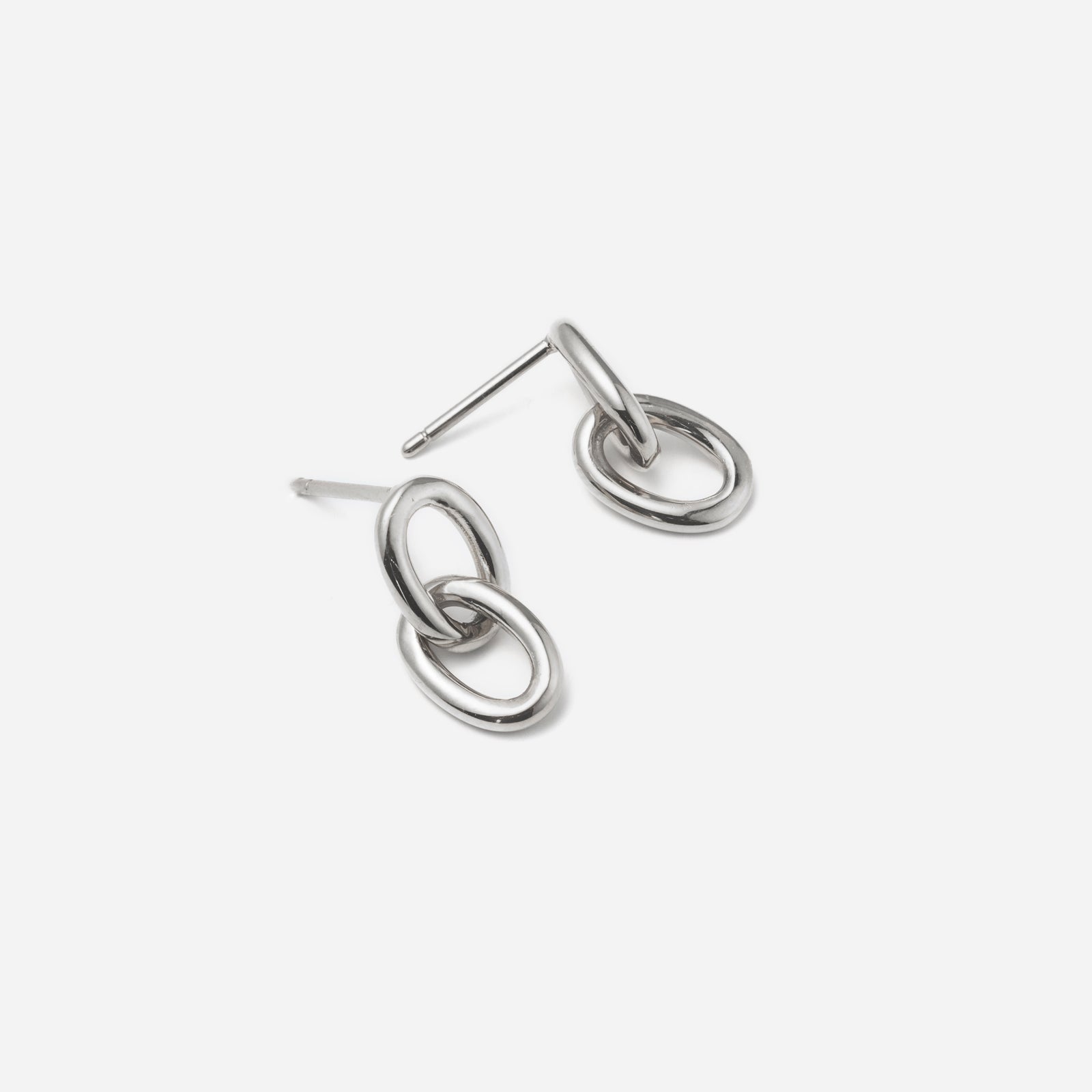 アヤ E164 stainless - azuki chain pierce（pair）- silver – VAYA