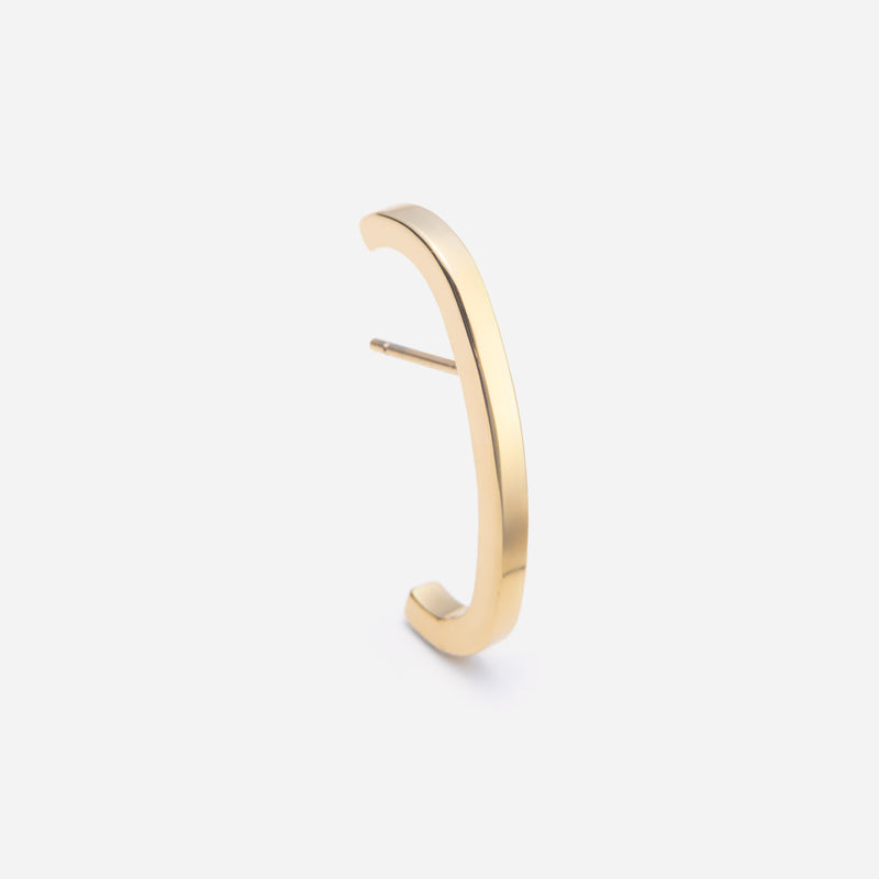 E165 stainless - fake ear cuff pierce（single）- gold