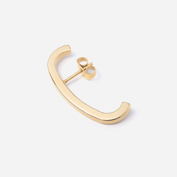 E165 stainless - fake ear cuff pierce（single）- gold