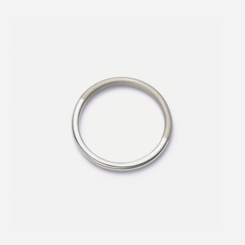 R115 stainless – half color ring - silver