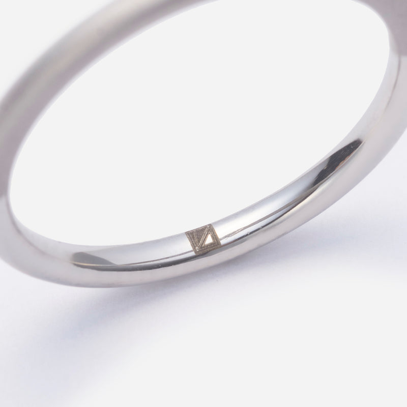 R115 stainless – half color ring - silver