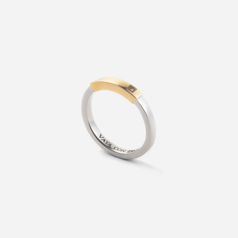 R118 stainless – design ring - gold
