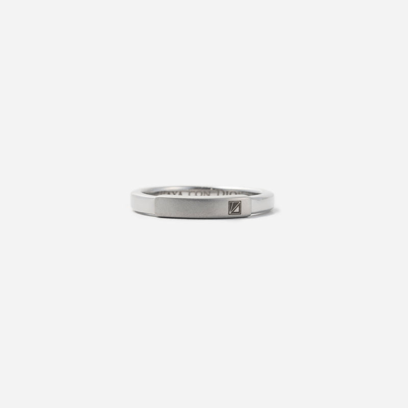 R118 stainless – design ring - silver