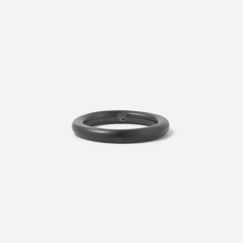 R119 stainless – fat ring - black