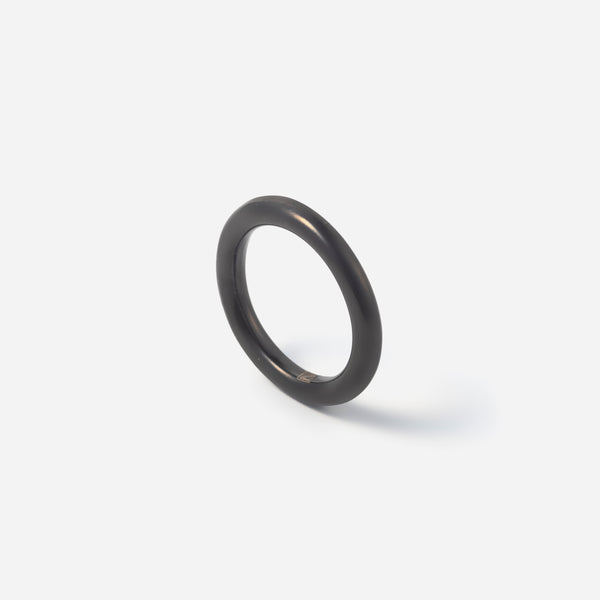 R119 stainless – fat ring - black