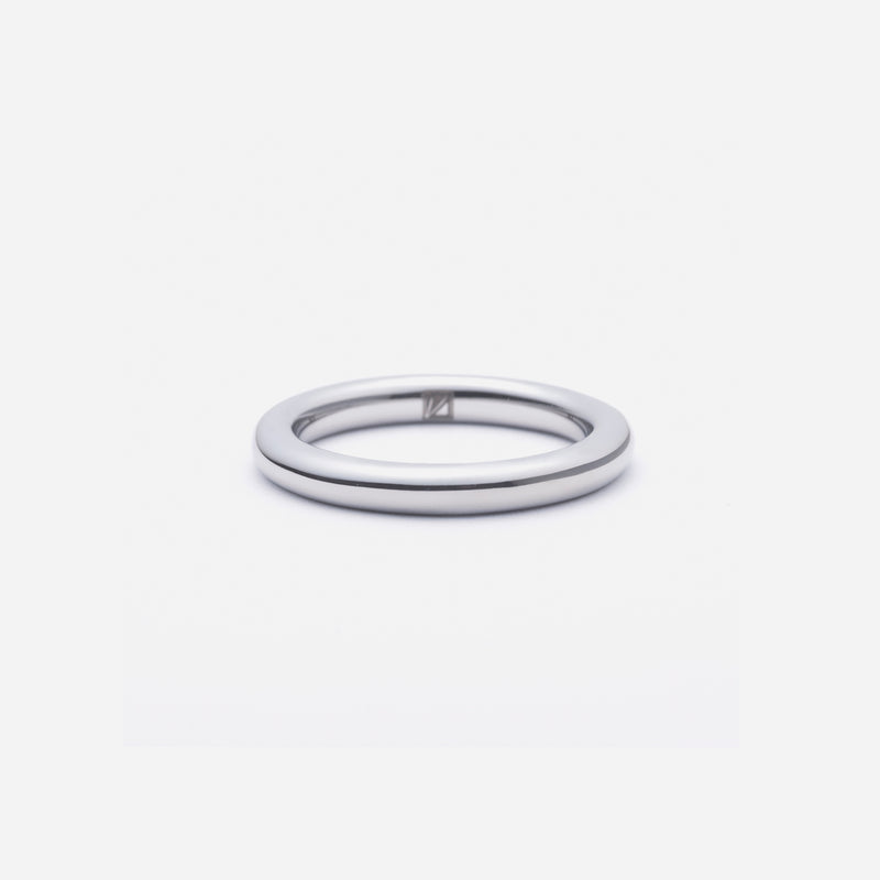 R119 stainless – fat ring - silver
