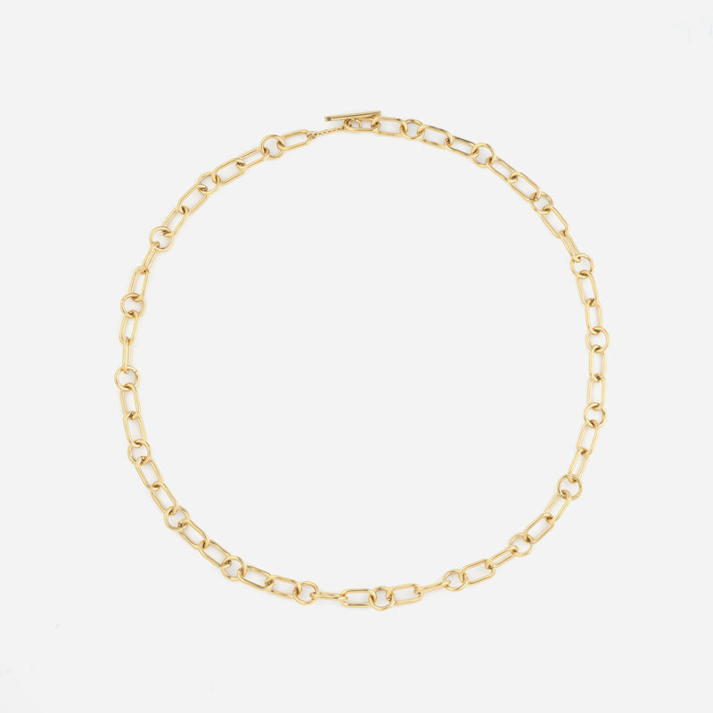 P126 stainless – various chain necklace - gold
