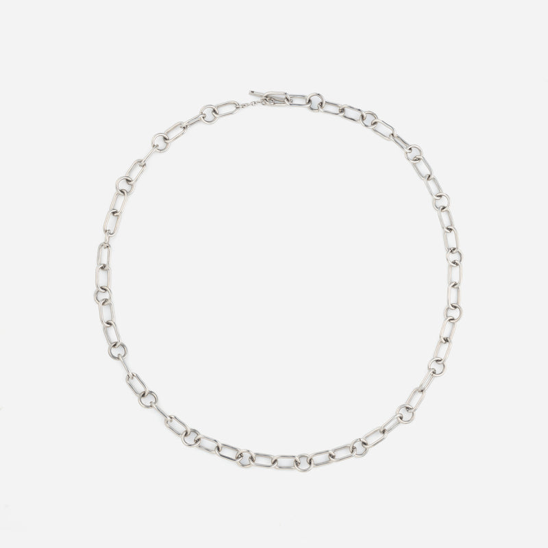 P126 stainless – various chain necklace - silver