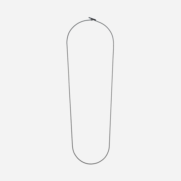 P127 stainless – thin chain necklace - black