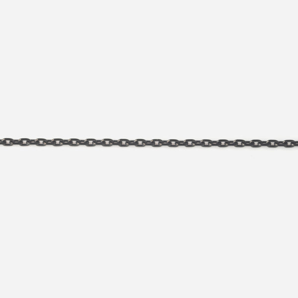 P127 stainless – thin chain necklace - black