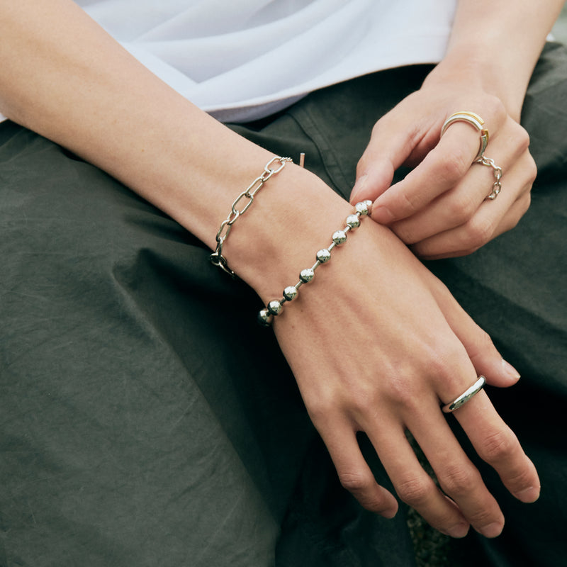 B75 stainless - chain bracelet - gold