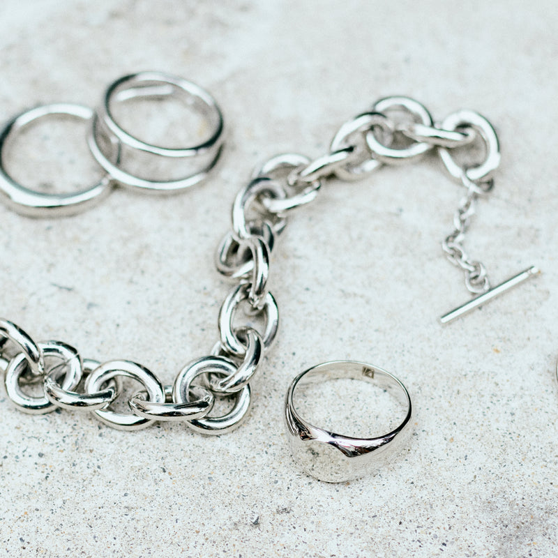 B76 stainless - chain bracelet - silver – VAYA CON DIOS