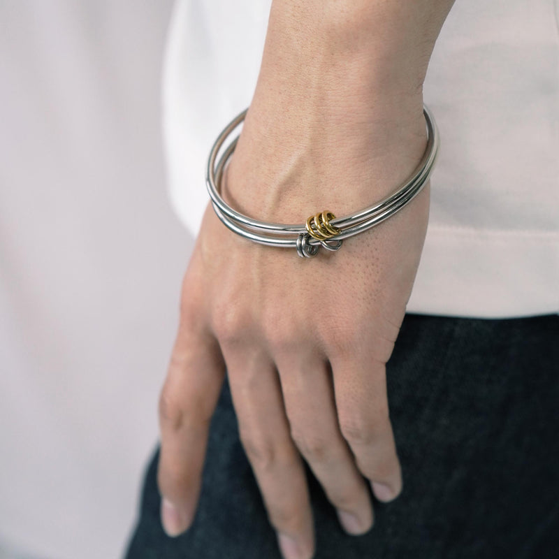 B73 stainless - Torus bracelet - silver
