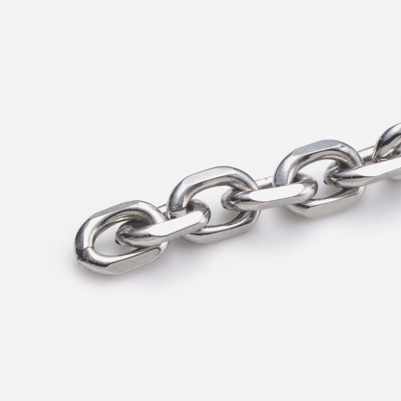 E161 stainless – chain drop pierce（pair）- silver