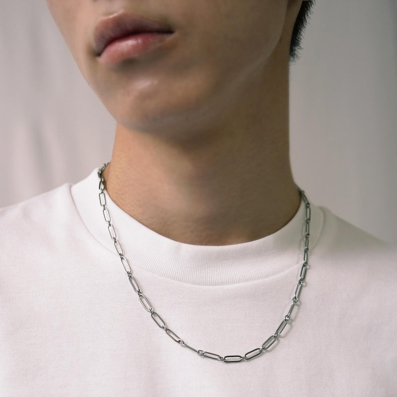 P120 stainless - chain necklace - silver