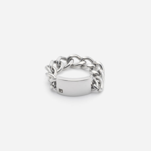 R112 stainless – plate chain ring - silver