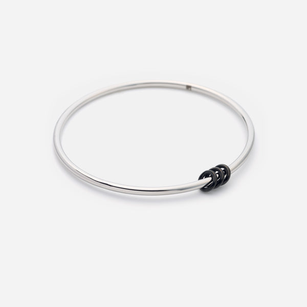 B73 stainless - Torus bracelet - black