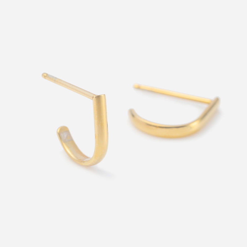 E150 stainless - Hook pierce（pair）- gold