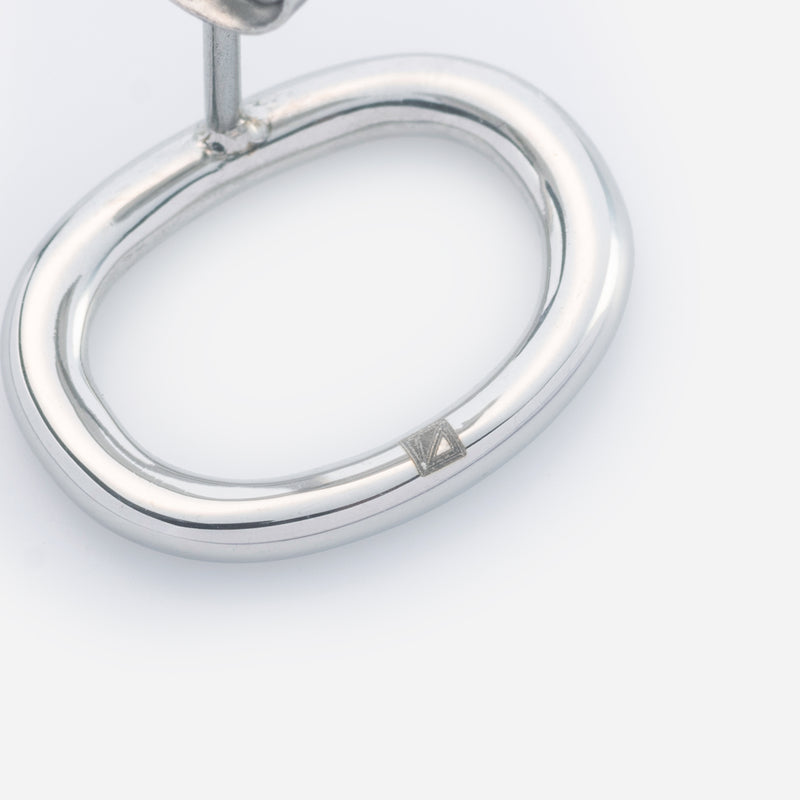 E152 stainless - Ring pierce（pair）- silver