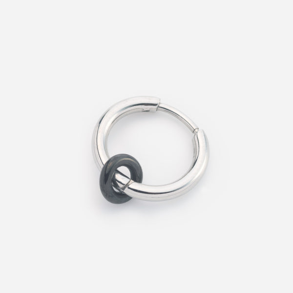 E155 stainless - Torus pierce（pair）- black