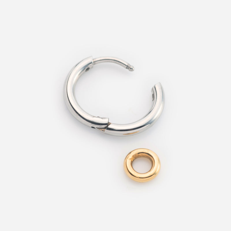 E155 stainless - Torus pierce（pair）- gold