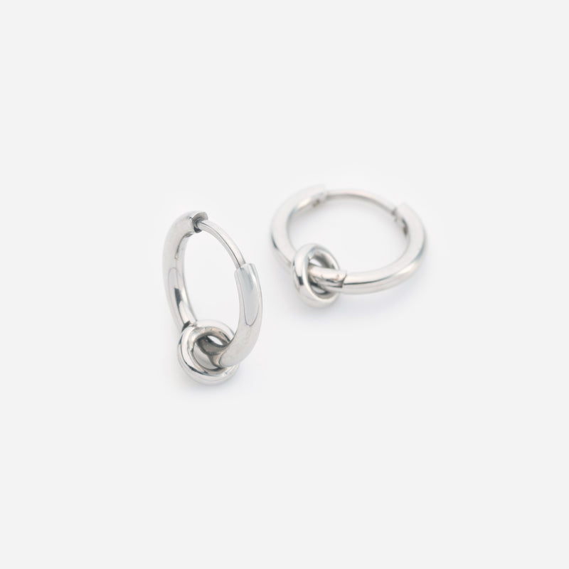 E155 stainless - Torus pierce（pair）- silver