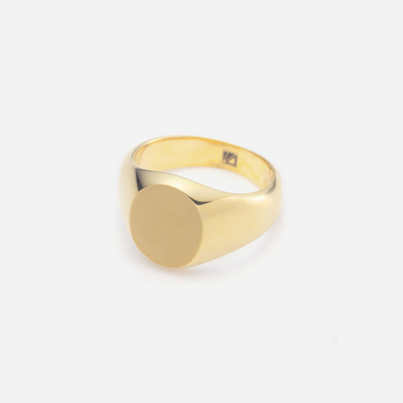 R105 stainless - Sirius mat ring - gold