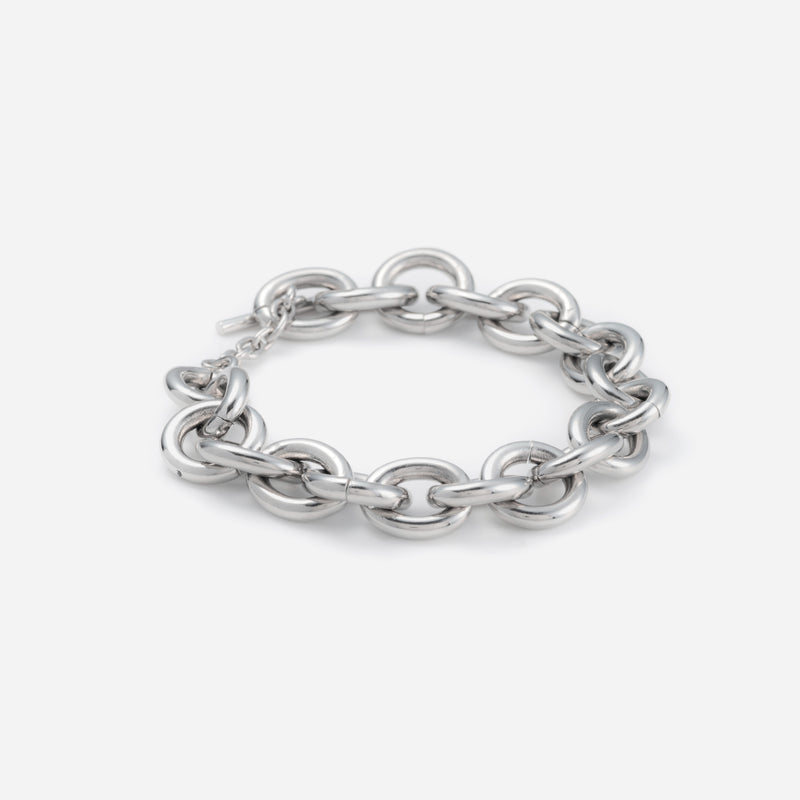 B76 stainless - chain bracelet - silver