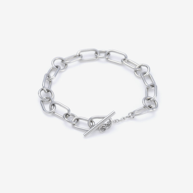 B75 stainless - chain bracelet - silver