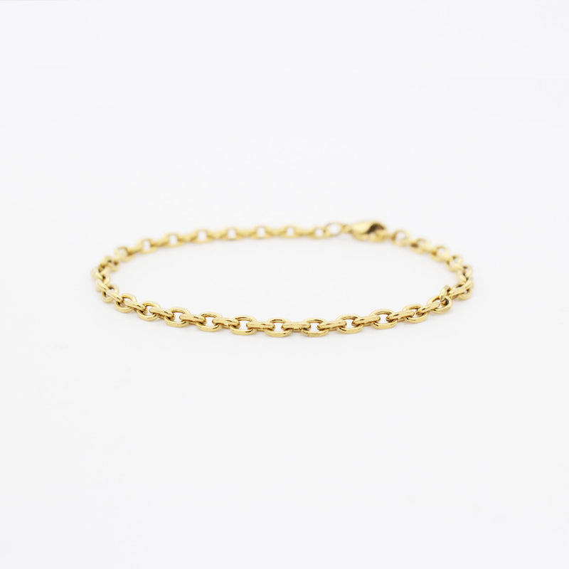 B50 stainless - chain bracelet - gold