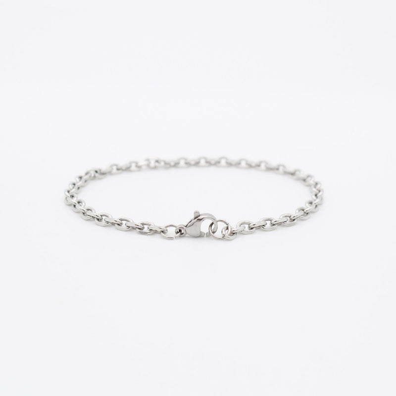 B50 stainless - chain bracelet - silver