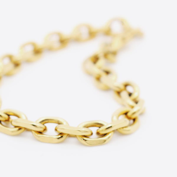 B51 stainless - chain bracelet - gold