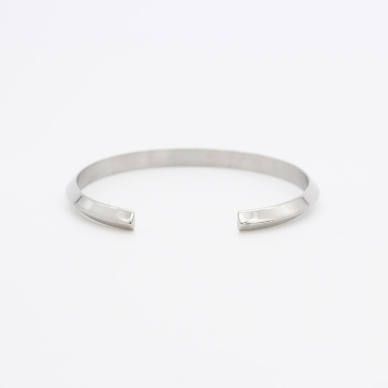 B58 stainless -  bangle - silver