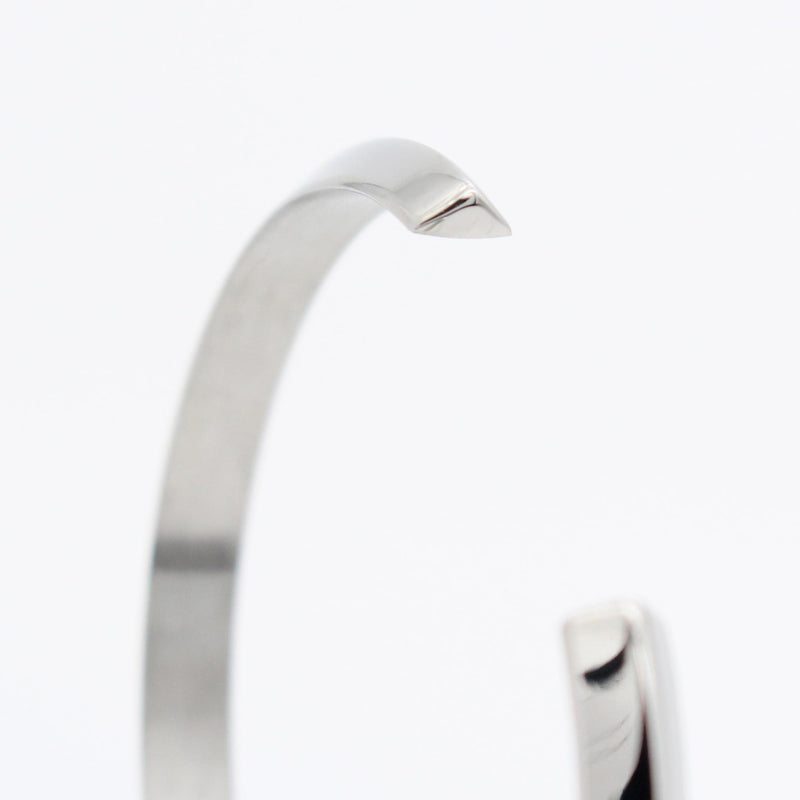 B58 stainless -  bangle - silver