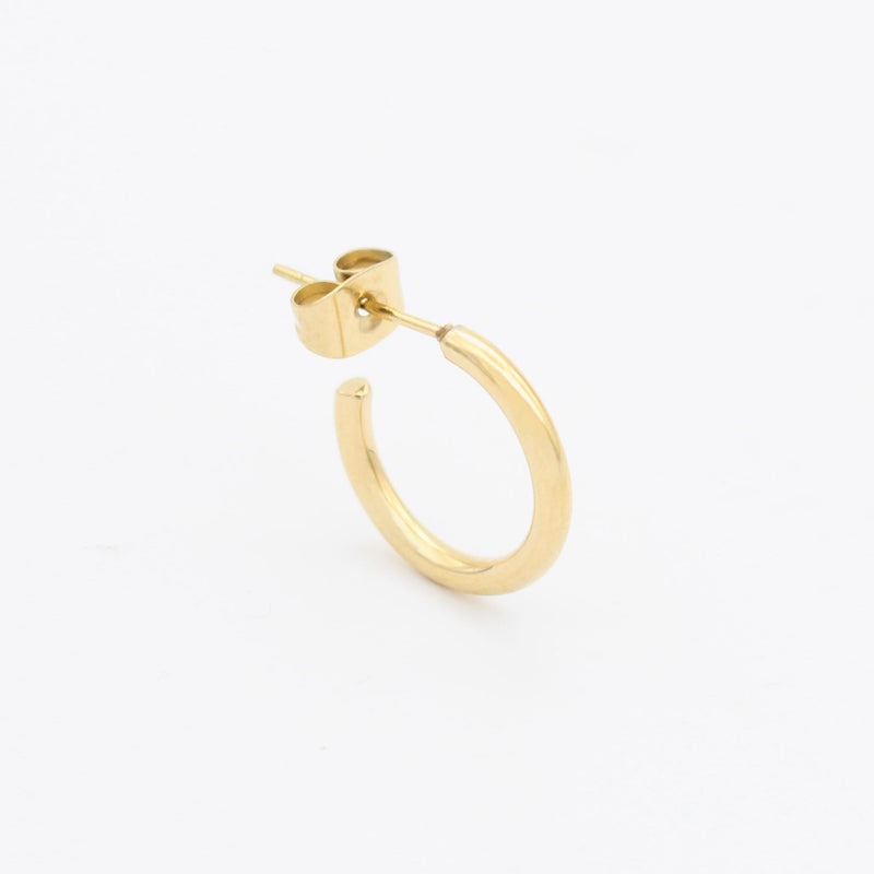 E117 stainless - hoop pierce（single）- gold