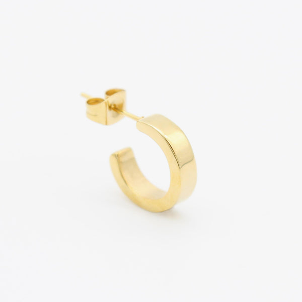E14 stainless - hoop pierce（single）- gold