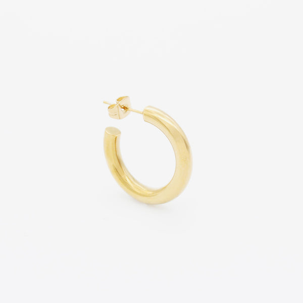 E18 stainless - hoop pierce（single）- gold
