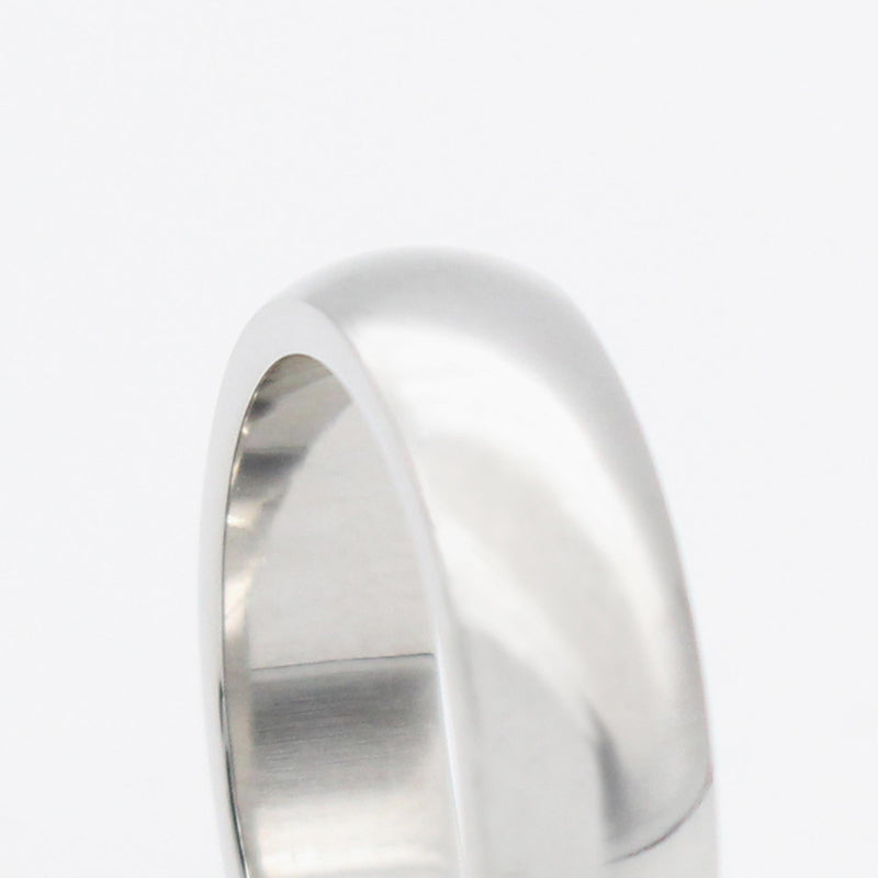 R45 stainless - round ring - silver