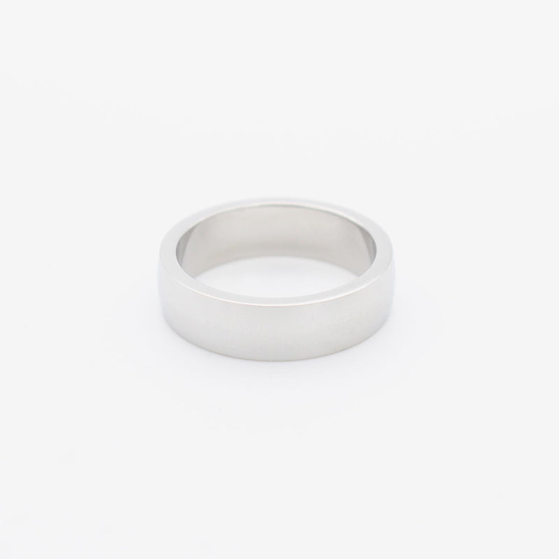 R51 stainless - flat ring - silver