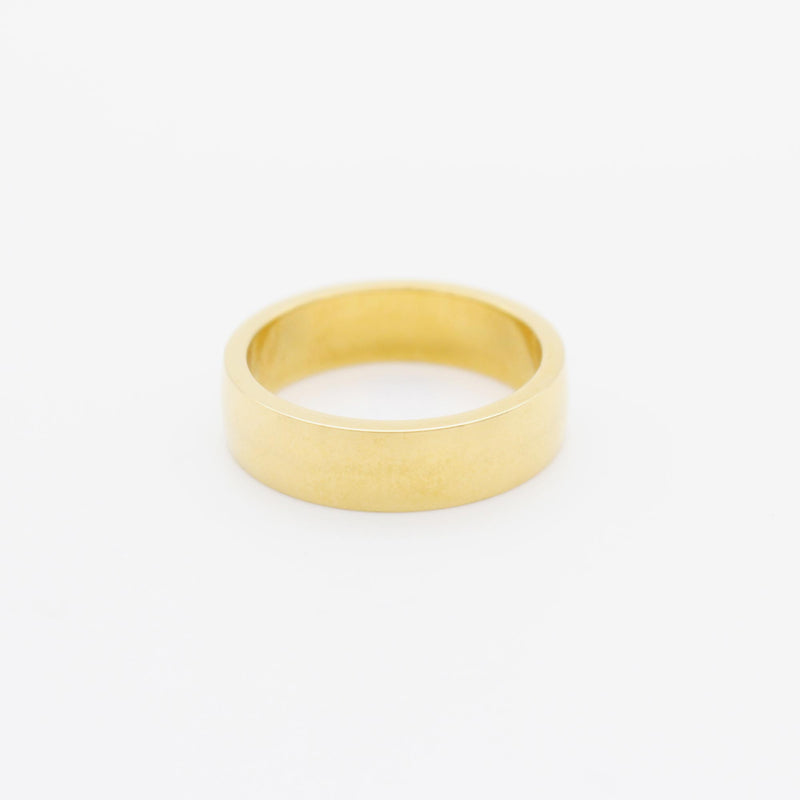 R51 stainless - flat ring - gold