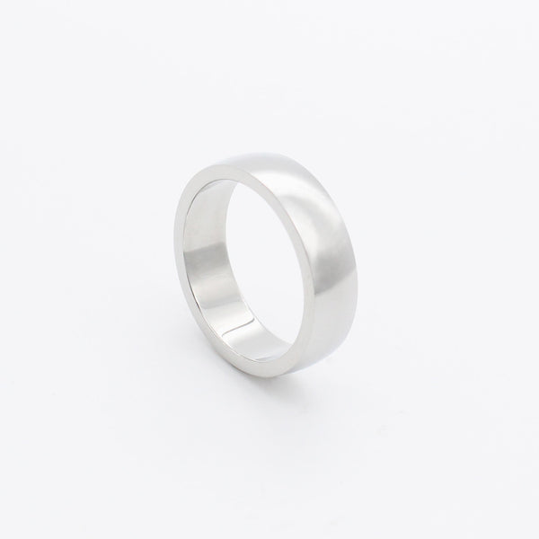 R51 stainless - flat ring - silver