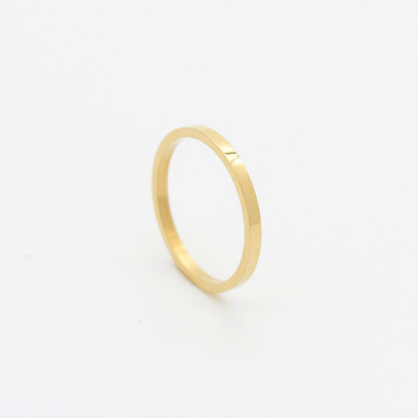 R93 stainless - slim ring - gold